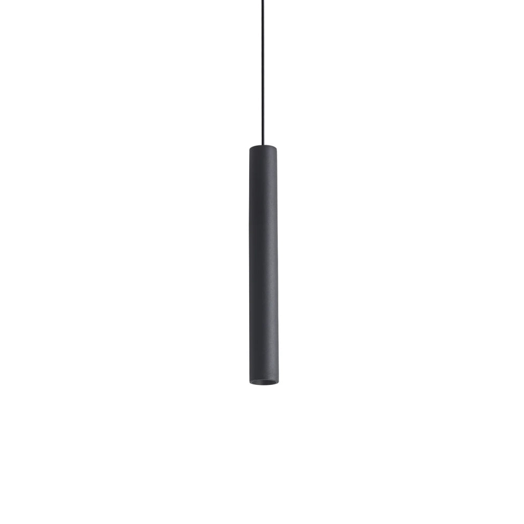 Lampada A Sospensione Look 1 Luce Led Integrato Nera