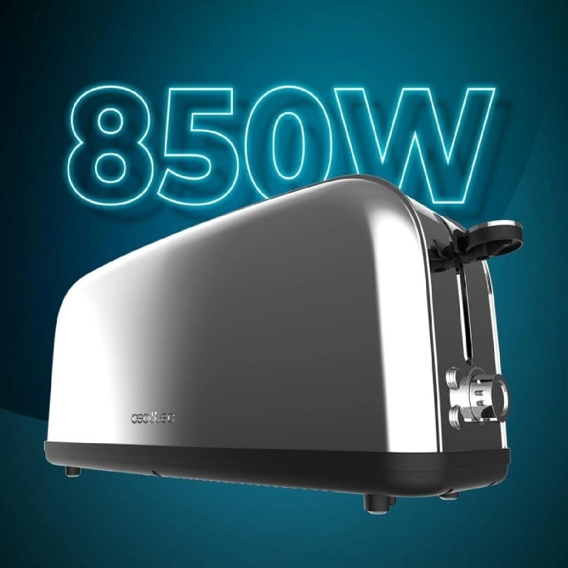 CECOTEC 04839 - Tostapane Toastin' time 850 Inox Long Lite