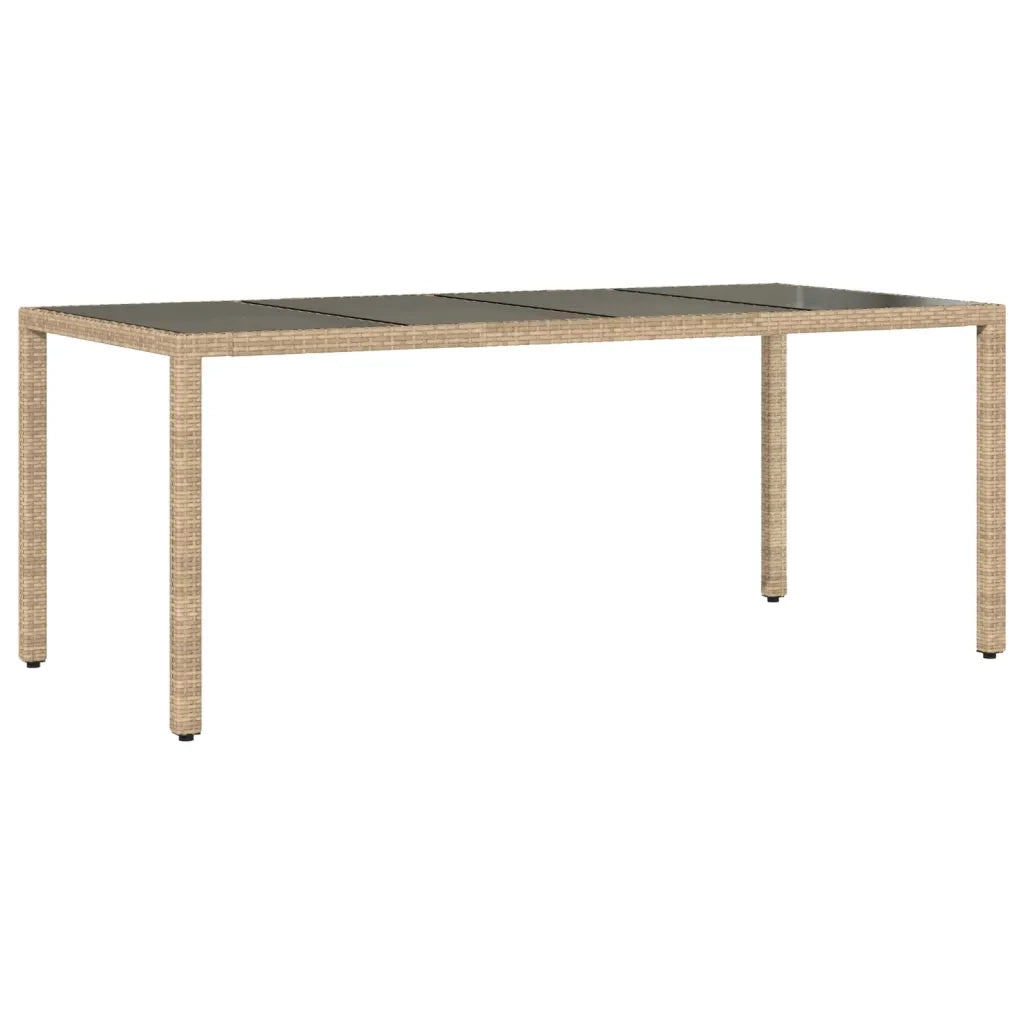 Set da Pranzo da Giardino 7 pz con Cuscini Polyrattan e Vetro 3278661