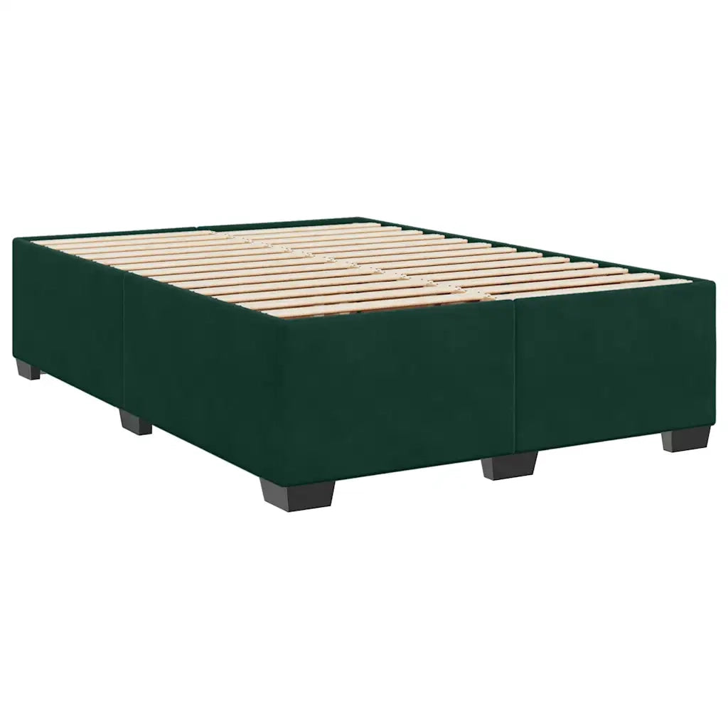 Giroletto senza Materasso Verde Scuro 140x190 cm in Velluto 3284634