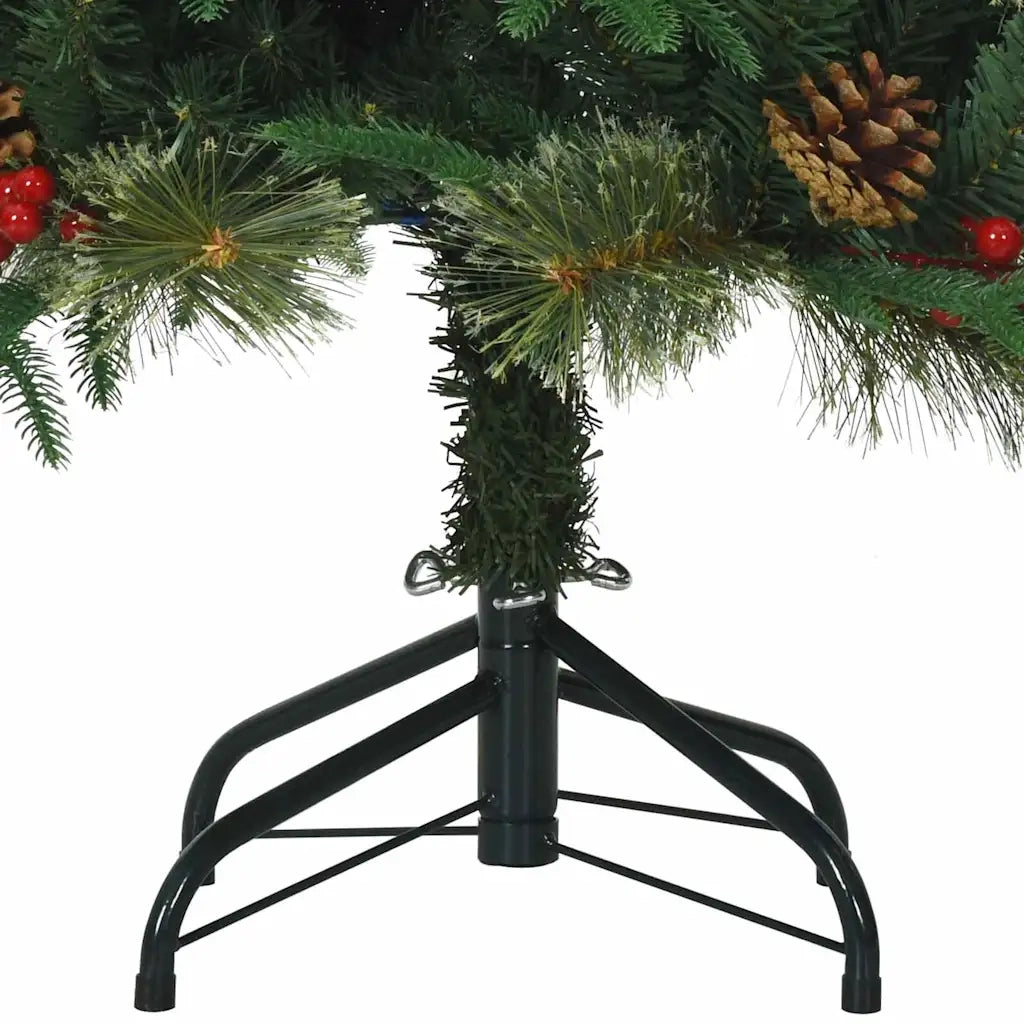 Albero di Natale Artificiale con Rami Pieghevoli Verde 150 cm 42019302
