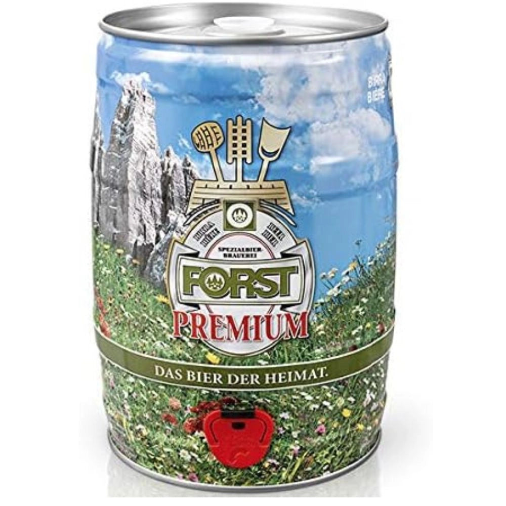 Forst premium birra 4 fusti barilotto da 5 litri ognuno