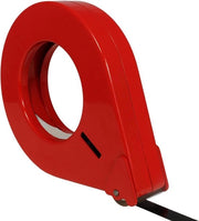 Handafroller per dimensione scelta, per contenitori e pacchi, in metallo, rosso, 25mm di larghezza