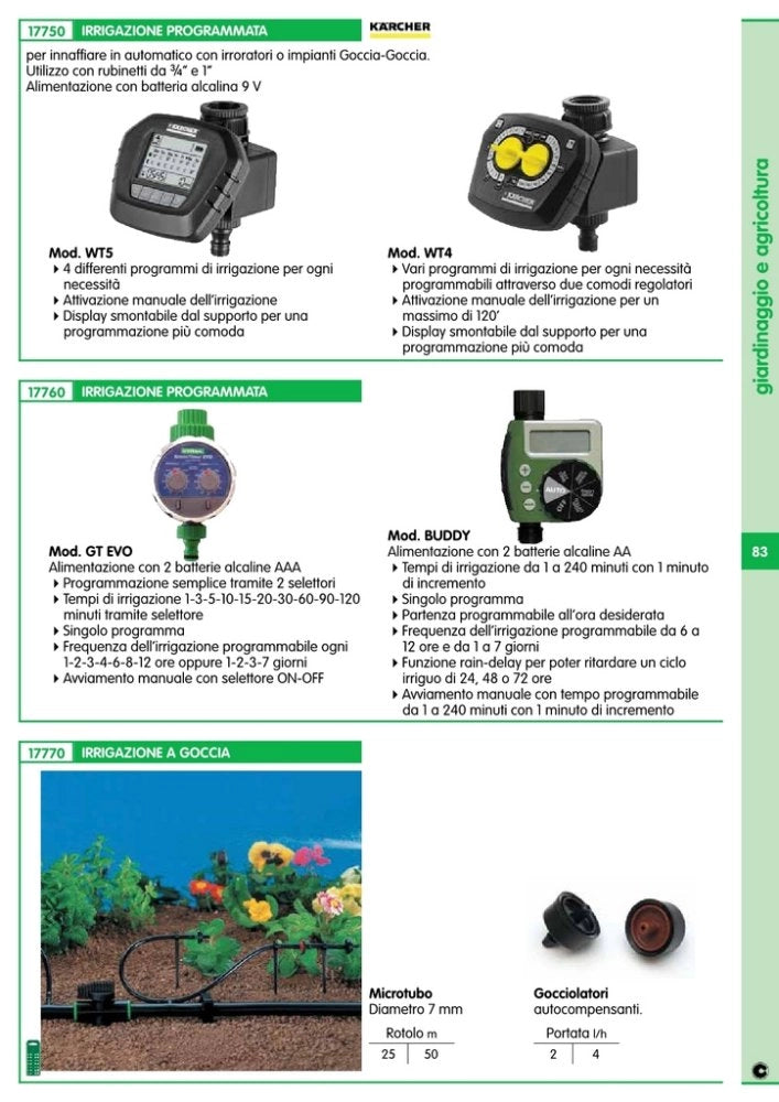 100pz gocciolatore autocompensante lt.2/h cod:ferx.50531