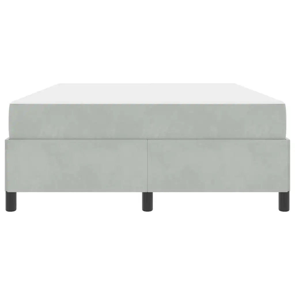 Struttura del letto Grigio chiaro 140 x 190 cm Tessuto