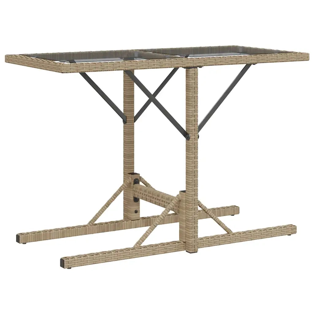 Set da Bistrò 3 pz con Cuscini Beige Misto in Polyrattan 365071