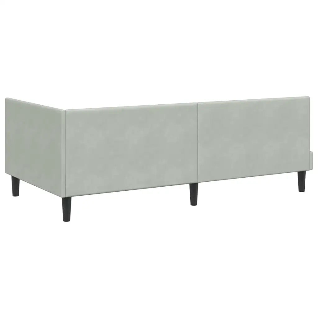 Cornice del letto ad angolo Grigio chiaro 90 cm x 200 cm 42016428