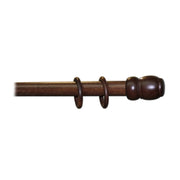 BASTONE LEGNO A TIRO D 35 NOCE SC 240CM S/SUPP.