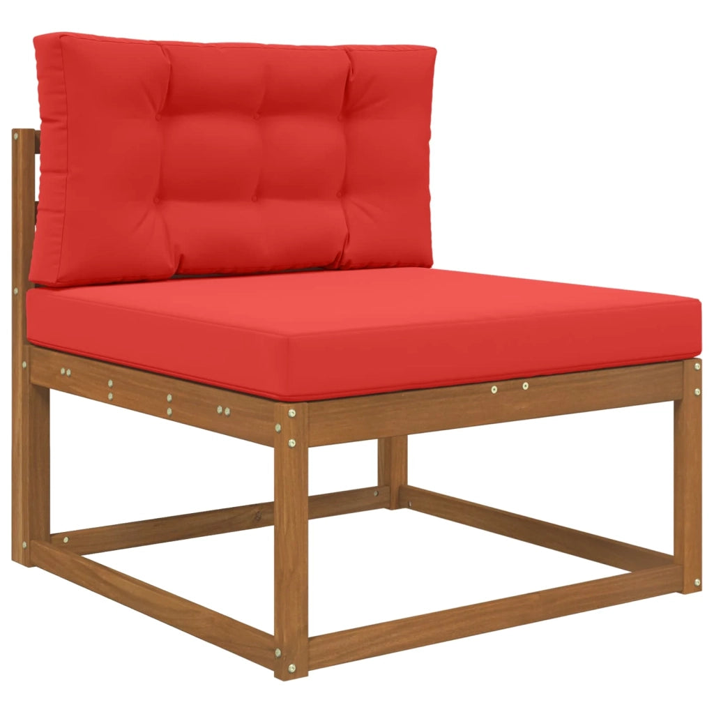Cuscino per divano da esterno 2 pcs Rosso Poliestere 900852