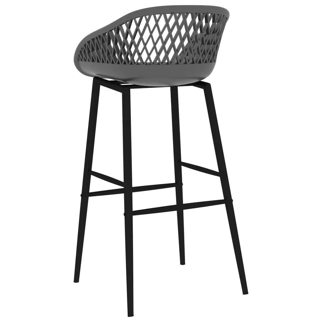 Set da Bar 5 pz Nero e Grigio 3057461