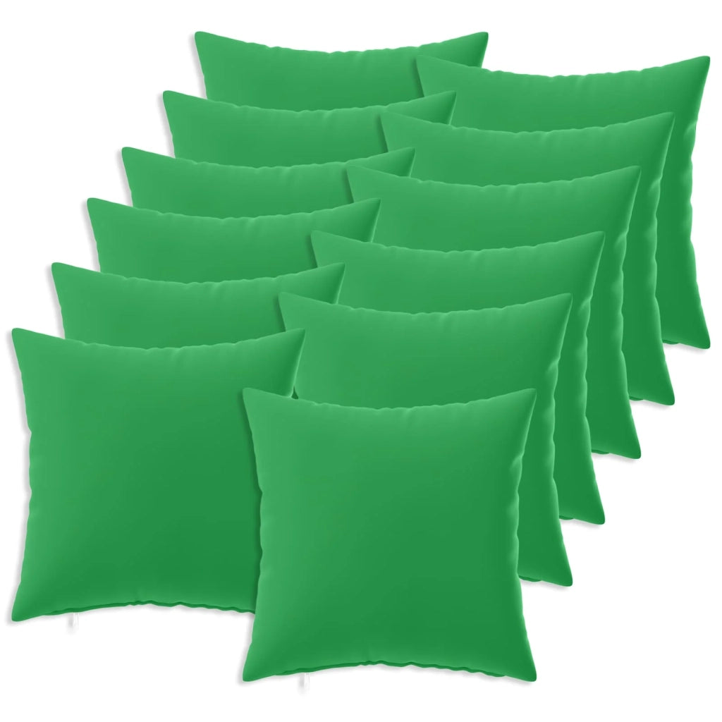 Federa 12 pcs HEERLEN Verde 45 x 45 cm Poliestere 910518