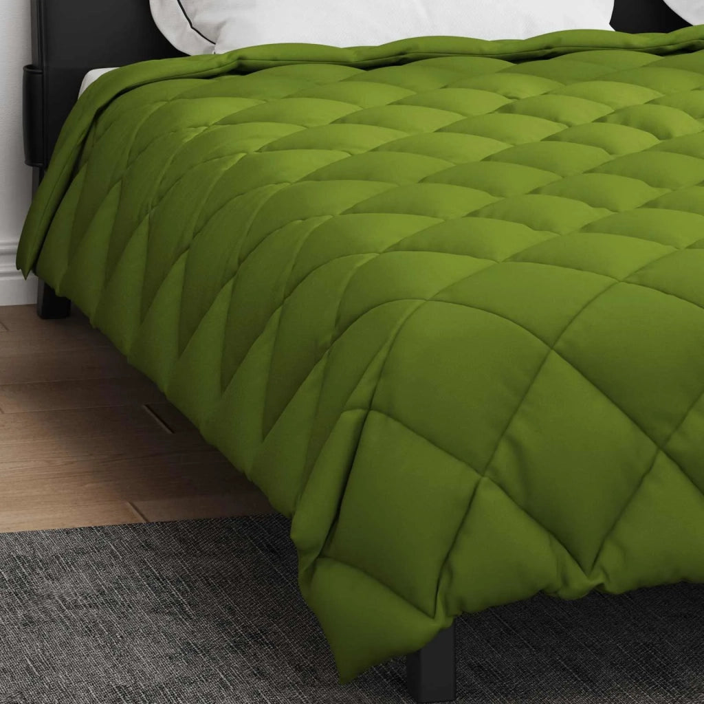 Piumone | Duvet Invernale Verde 200 x 200 cm Microfibra