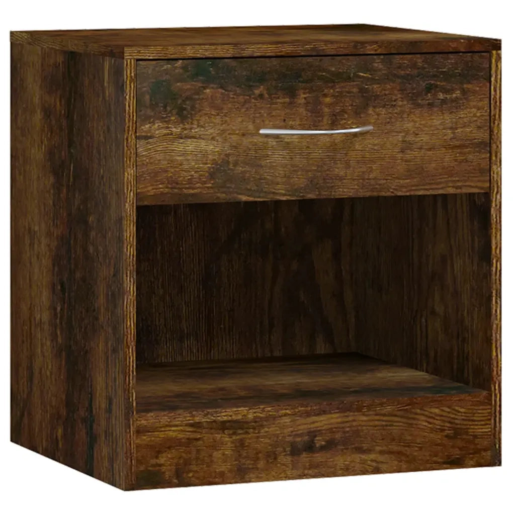 Comodini 2pz con Cassetto Rovere Fumo 342586