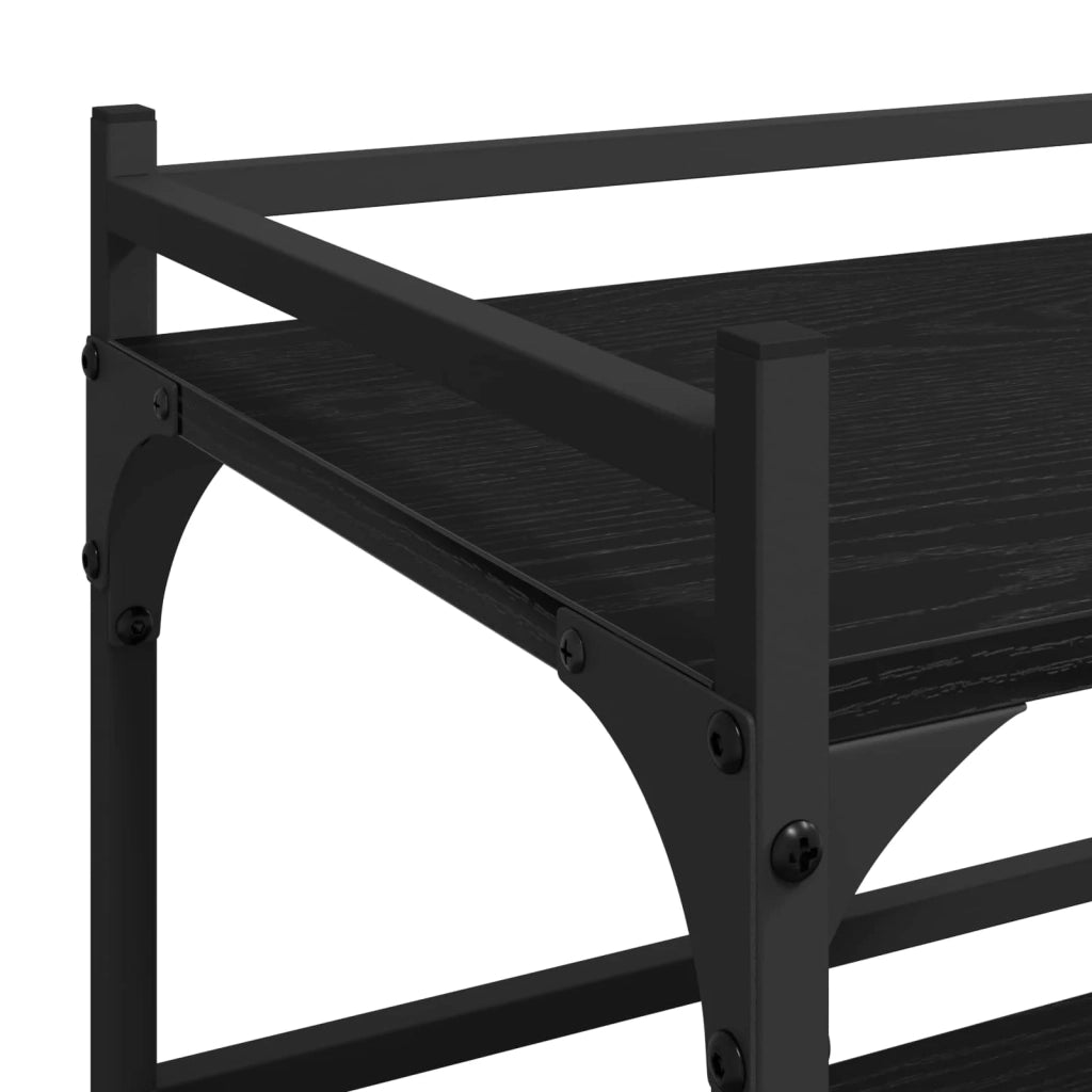 Carrello da Cucina Rovere Nero 50 x 35 x 75.5 cm 883017