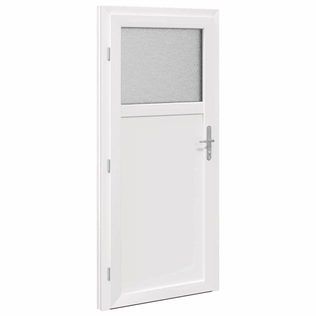 Porta d'ingresso laterale Antracite 88 x 198 cm PVC 3445752