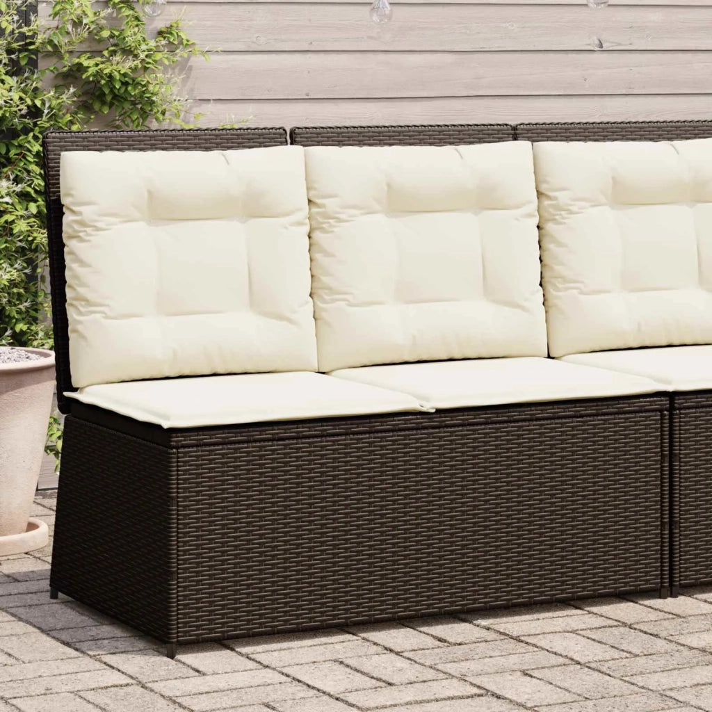 Panchina da giardino Marrone polyrattan 3394468