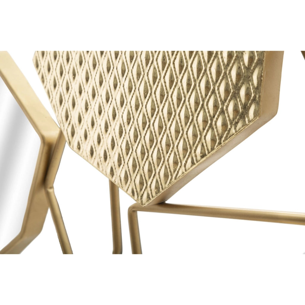 Specchio con Cornice VKH501, Oro, Metallo, 91x4x52 cm