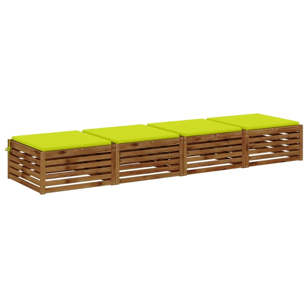 Cuscini per Sedia in 4 Pezzi SOEST 4 pz 100% Poliestere 944962
