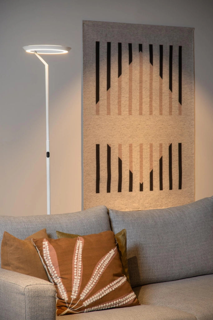 Lampada da terra LED CELESTE bianca disco Lucide