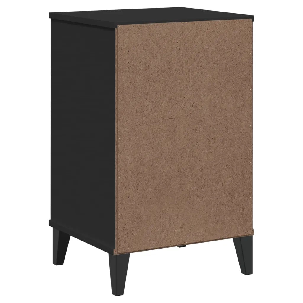 Comodino VIKEN Nero in Legno Multistrato 374912