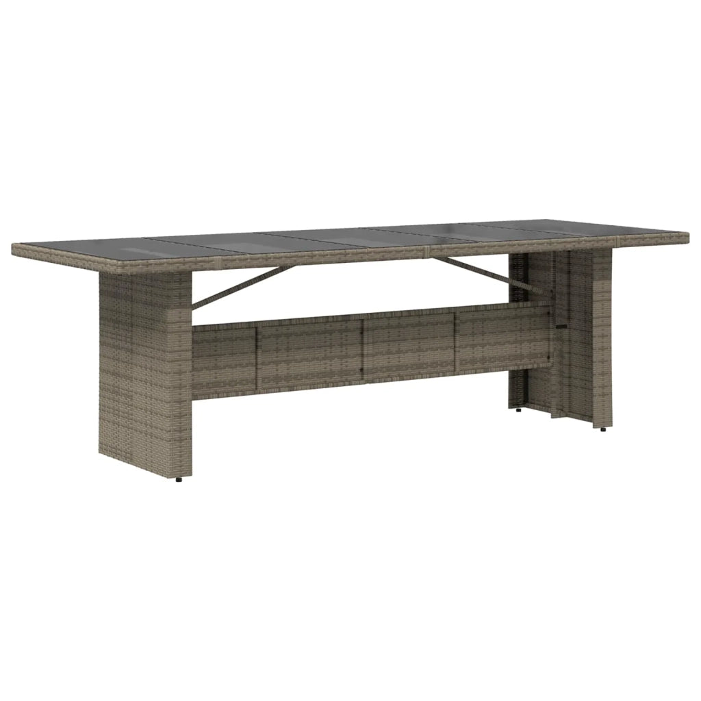 Set da pranzo per esterni 11 pz Grigio polyrattan 3448947