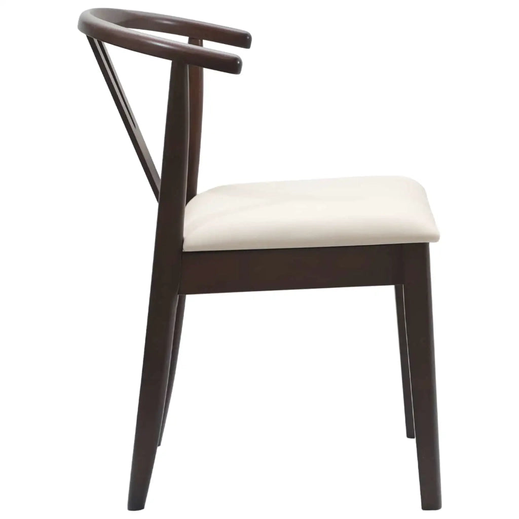 Sedia da pranzo 2 pcs Marrone chiaro e chiaro 42020402