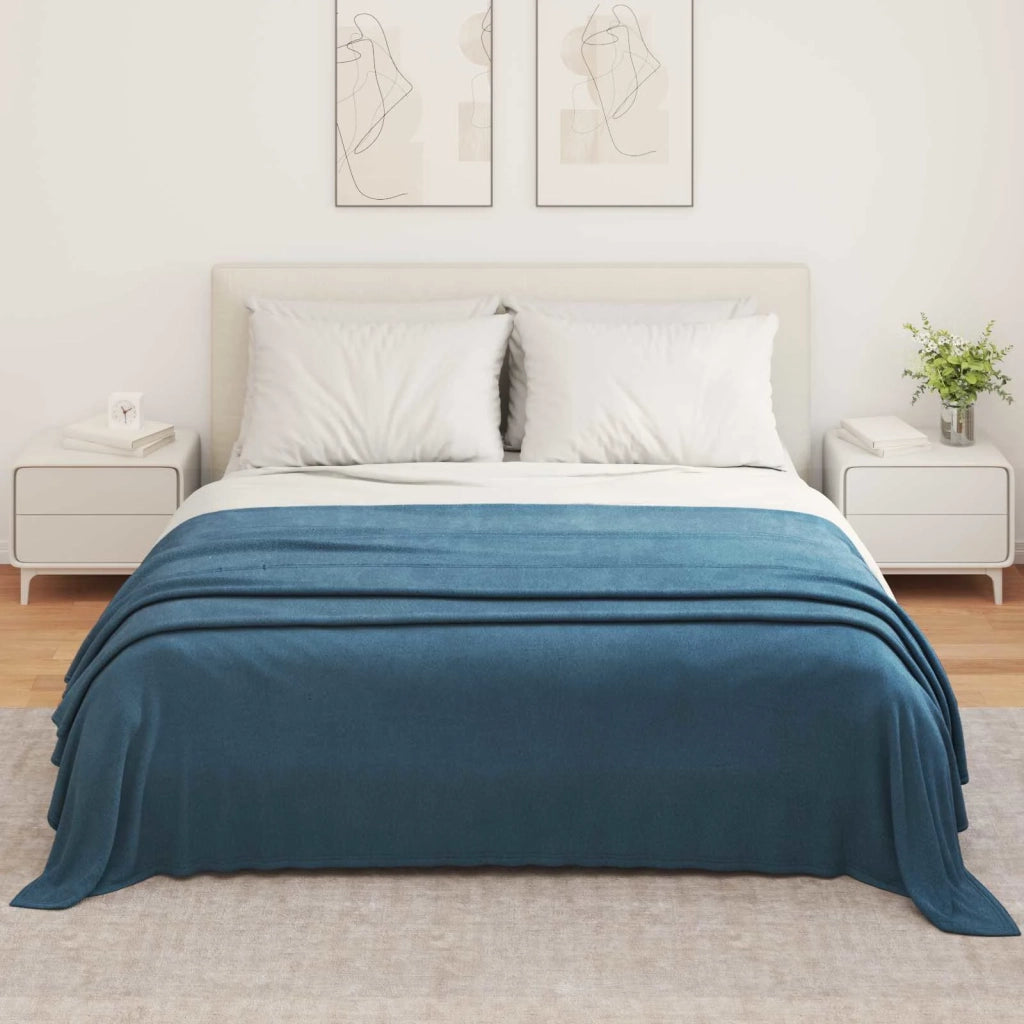 Coperte da Pile 6 pcs Blu navy 350 x 270 cm Panno 42017148