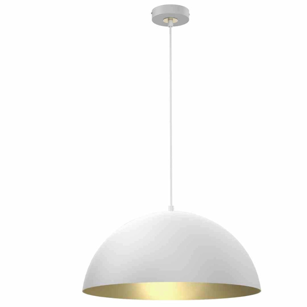 Lampada sospensione Milagro Beta Ø45 bianco oro E27