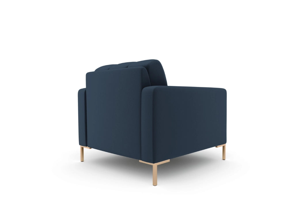 Cosmopolitan Design - Poltrona "Bali" in tessuto strutturato blu 