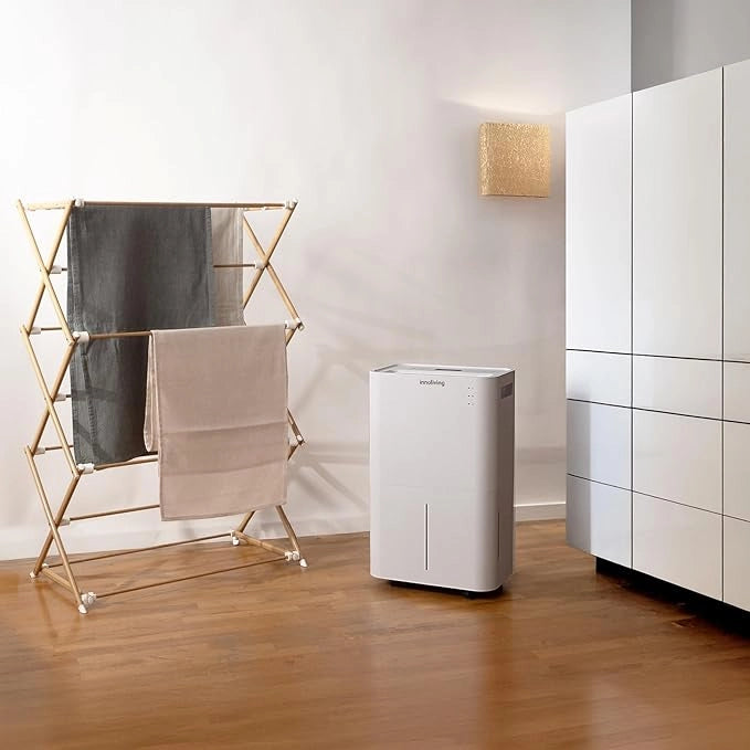 Innoliving Deumidificatore 25L, Modalità Asciugatura, Gas R290 Eco-Friendly, Timer 24h, Digitale, Capiente, Sbrina Autom, Serbatoio 4 Litri