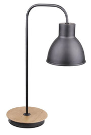 Lampada da scrivania VARIO nera/legno E27 60W Candellux
