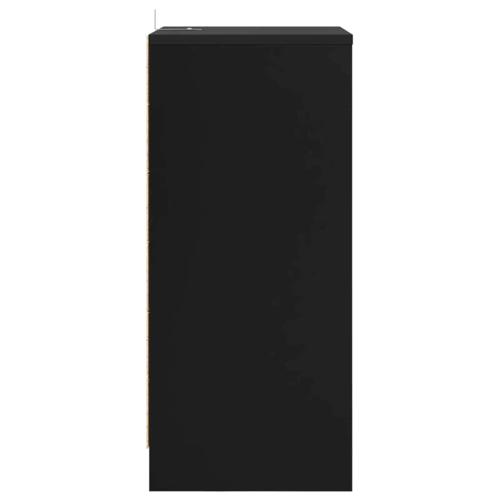 Comodini 2 pcs Nero 40 x 30 x 467 cm Legno multistrato 888910