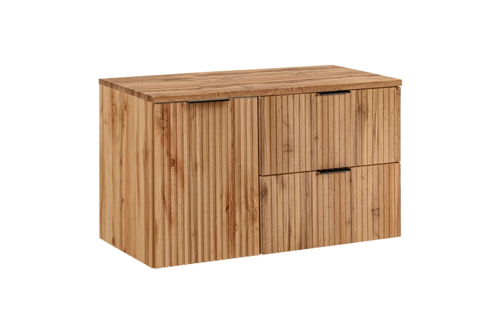 Set mobili bagno 100 cm con piano Adel Oak 100 cm