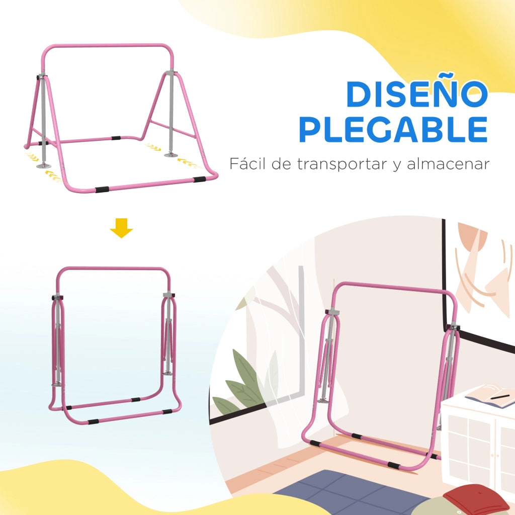 Sbarra Parallele Pieghevole ¨C Minimal ¨C Altezza Regolabile Rosa