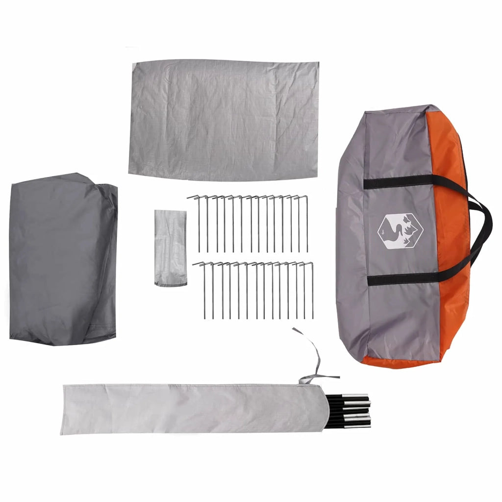 Tenda a tunnel Grigio e arancione 382 x 262 x 214 cm 42017456