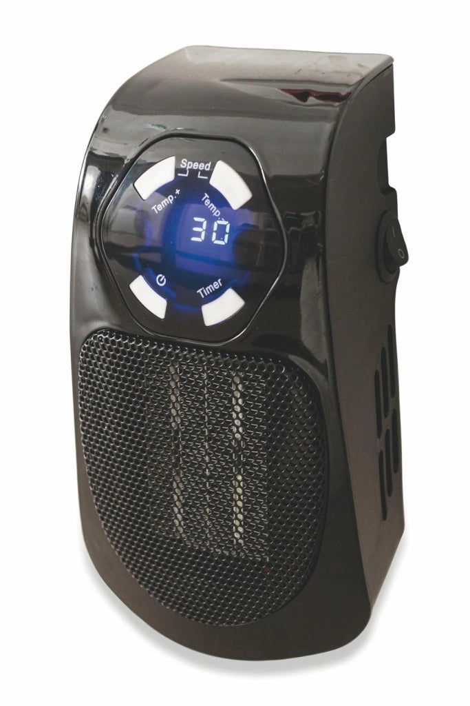 Stufa Stufetta da Parete 500W Display LCD Kooper Ghibli Nero