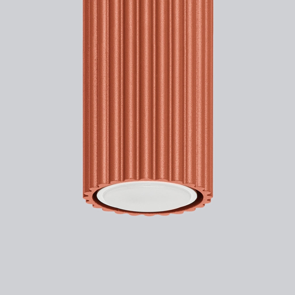Lampada da soffitto KARBON 30 rosso ocra