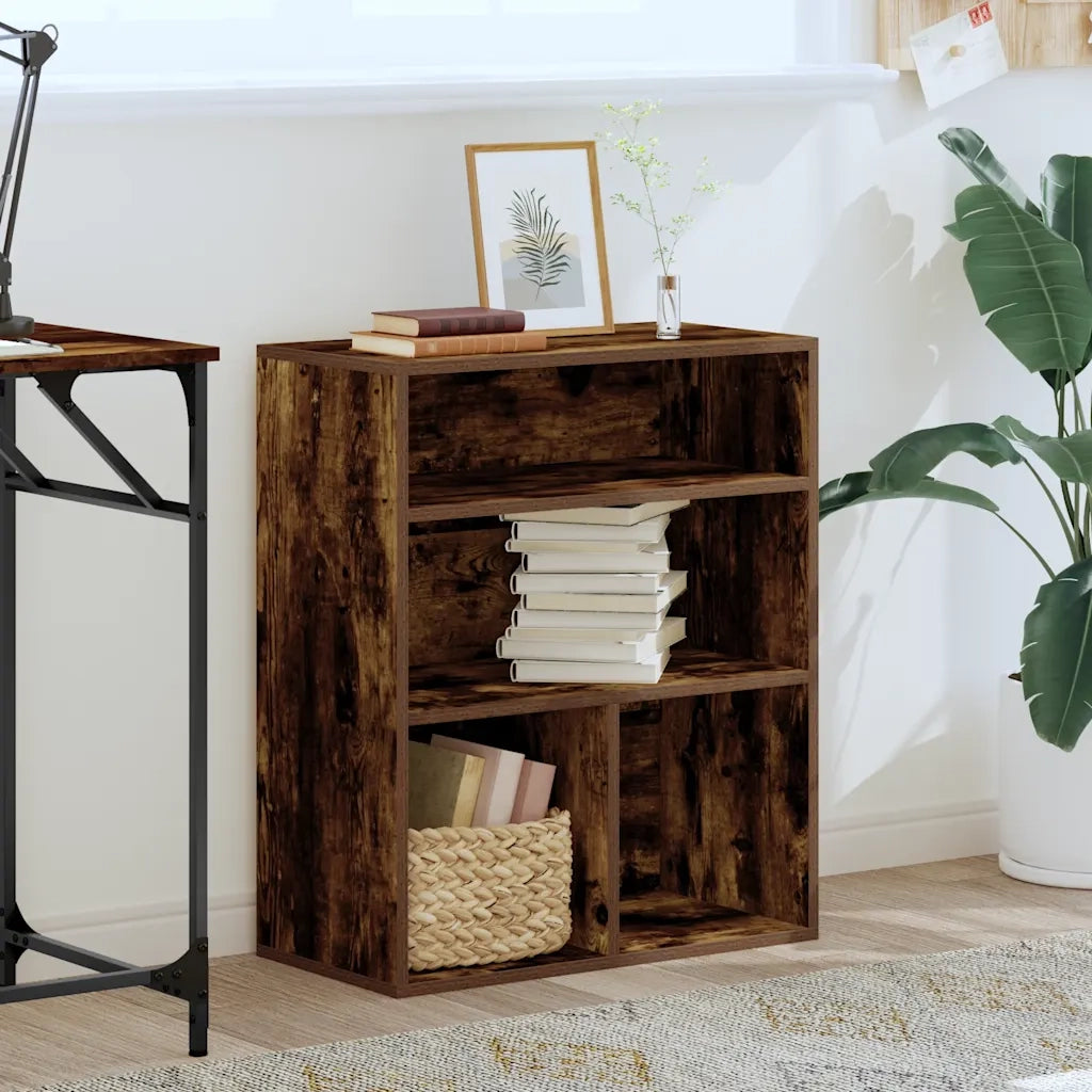 Libreria Rovere Fumo 60x30x71,5 cm in Legno Multistrato 860314