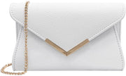 Borsa a Tracolla per Donna in Pelle di Cuoio (Relief-White)
