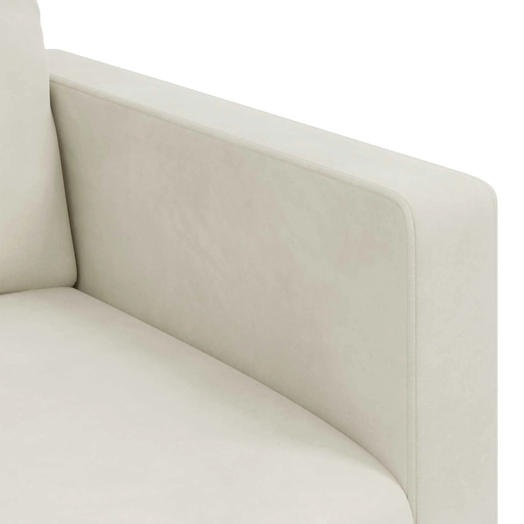 Set di divani 2 pcs Crema 198 x 78 x 80 cm Velluto 3407602