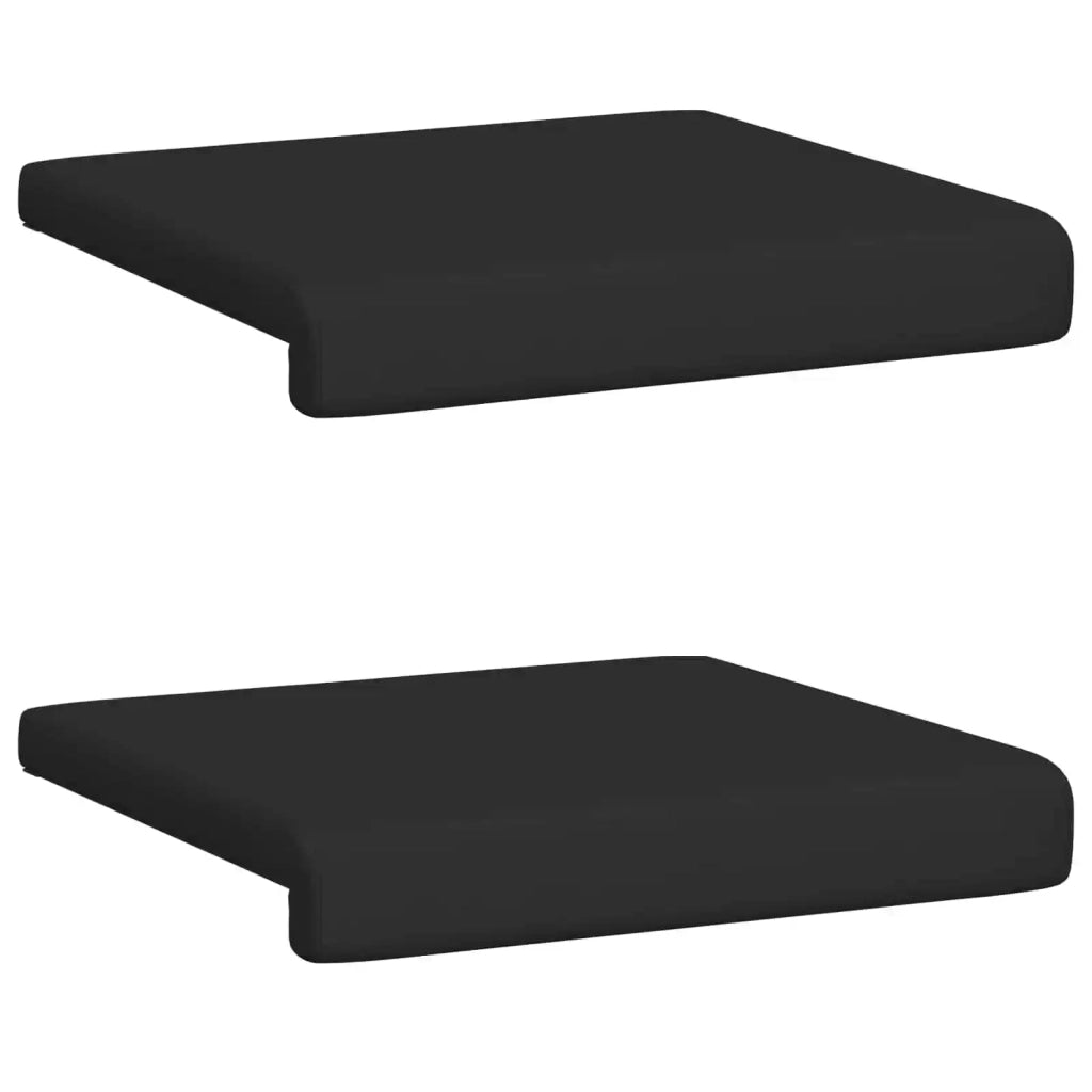 Cuscino per panchina 2 pcs Similpelle Nero Profondità 35 cm 42043042