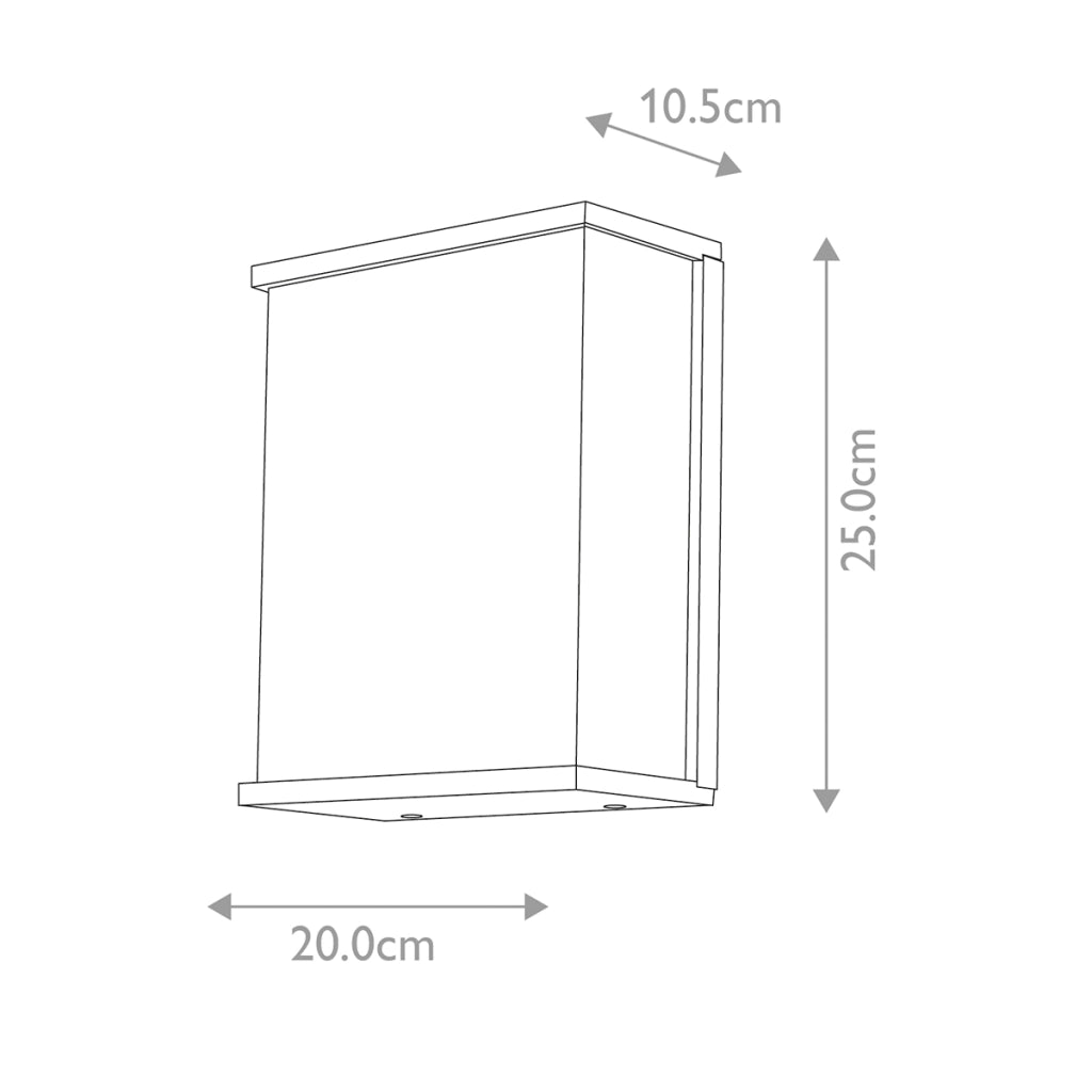 Applique da esterno grafite E27 60W Torsten Elstead