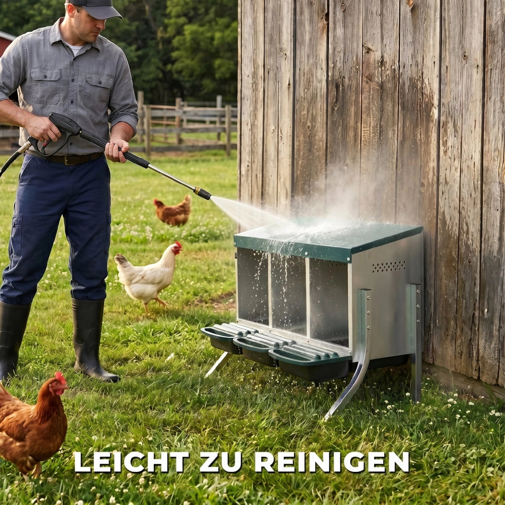 Nido per Galline con 3 Scomparti ¨C Minimal ¨C Grigio 84x55x61 cm