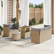 Set Divano da Giardino con cuscino 8 pcs beige e grigio chiaro 3363382