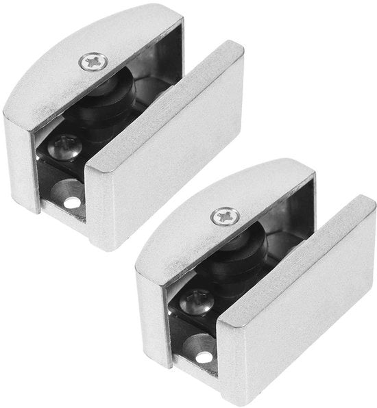 Blocco porta - Stopper porta - Dampitrice porta - Blocco porta per interni - Blocco porta adesivo - Viti porta - Lega di alluminio/Rubbero - Guida doccia