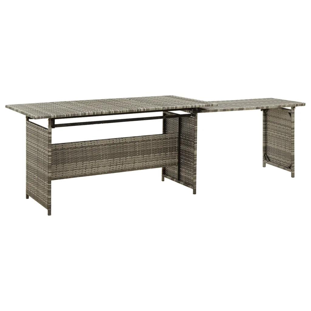 Set Divani da Giardino 2 pz con Cuscini in Polyrattan Grigio 316871