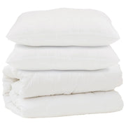 Piumone | Duvet con cuscino 3 pz Bianco Microfibra