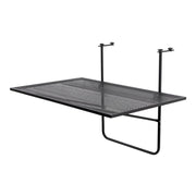 Tavolo Ribaltabile Da Balcone Giobbe Nero 70x45x52cm