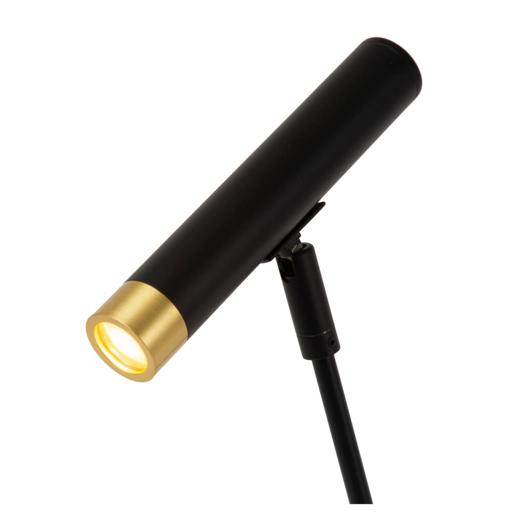 Lampada da terra loft nera metallo 1 luce ALEC Lucide