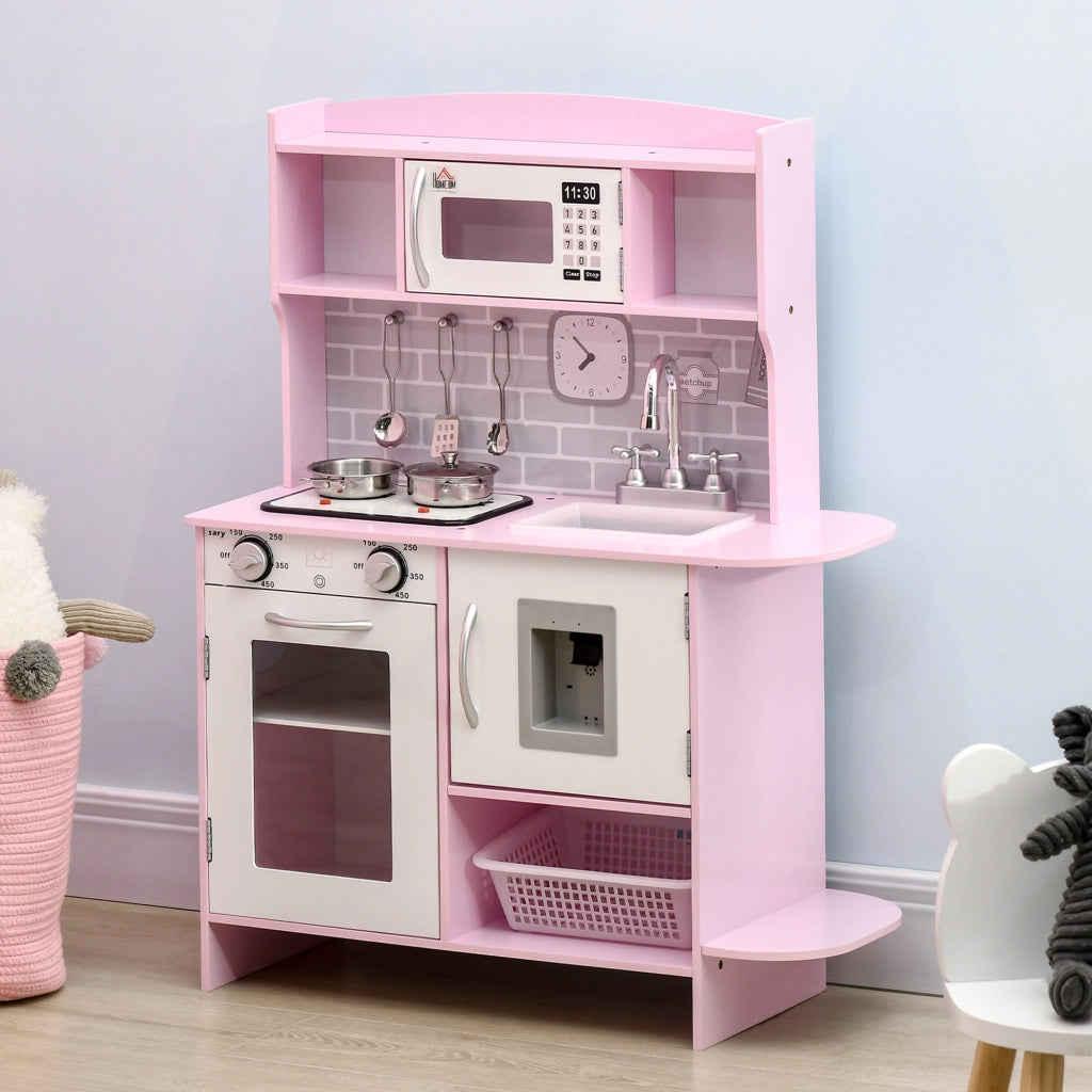 Casetta da Cucina per Bambini ¨C Minimal ¨C Rosa 70x29x90 cm